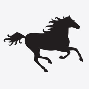 Galloping Horse Stencil