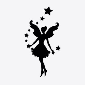 Fairy With Stars Stencil