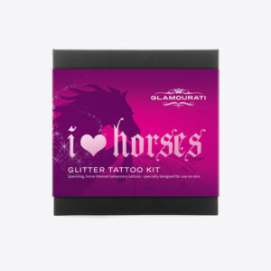 I Love Horses Glitter Tattoo Kit