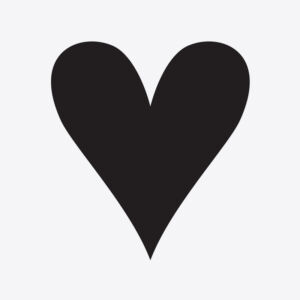 Pointy Heart Stencil