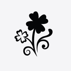 Small Four Leaf Clover Stencil