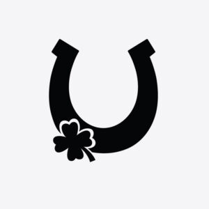 Small Horse Shoe & Clover Stencil