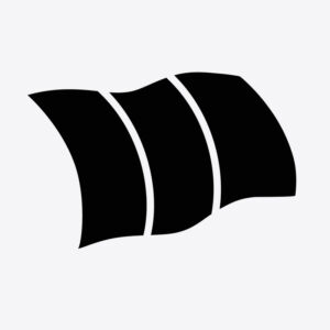 Tricolour Flag Quarter Mark Stencil