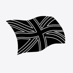 Union Jack Quarter Mark Stencil complex