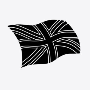 Union Jack Quarter Mark Stencil complex
