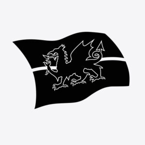 Welsh Flag Quarter Mark Stencil